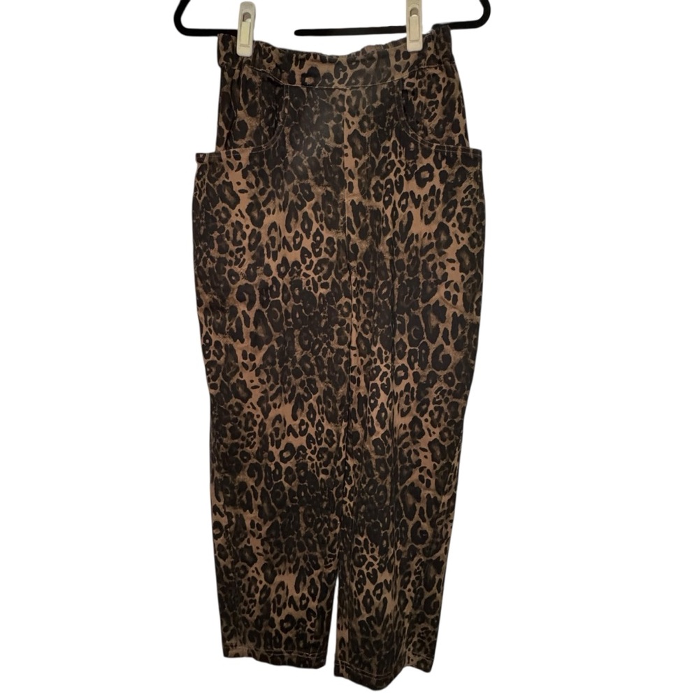 Anniewear Brown Leopard Print Pants - size Small - NWOT - Picture 3 of 16